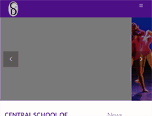 Tablet Screenshot of centralschoolofdance.co.uk